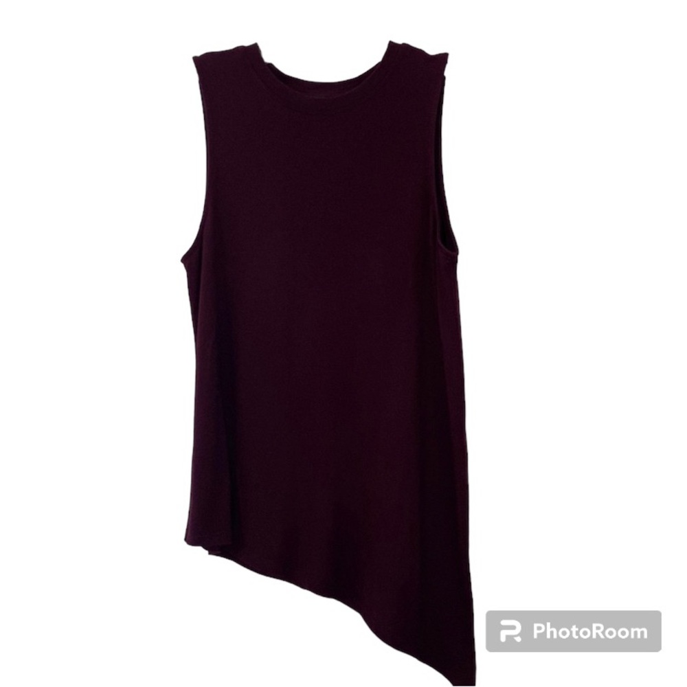 Athleta Wine Color Side Tie Sleeveless Tank Size XS